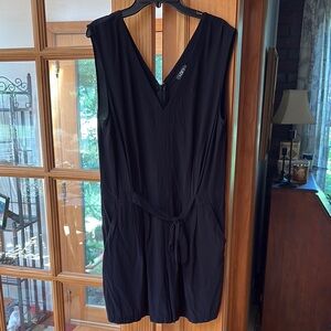 LOFT Black Sleeveless Romper 6